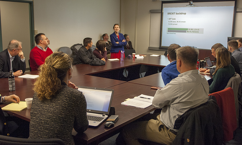 MEP Catherine Stihler Offers a Unique Perspective on Brexit to NPS Students