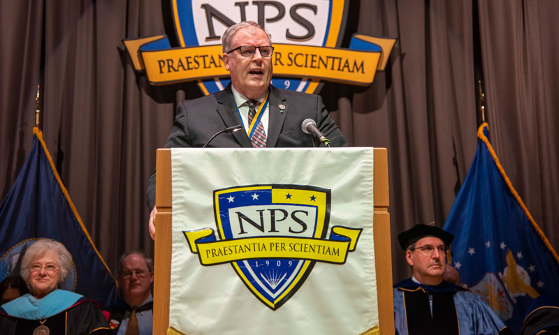 Former Deputy Secretary of Defense Challenges NPS Students to Forge the Future of Warfare